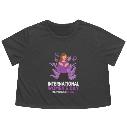 International Women's Day 2023 8 March IWD Embrace Flowy Cropped Tees