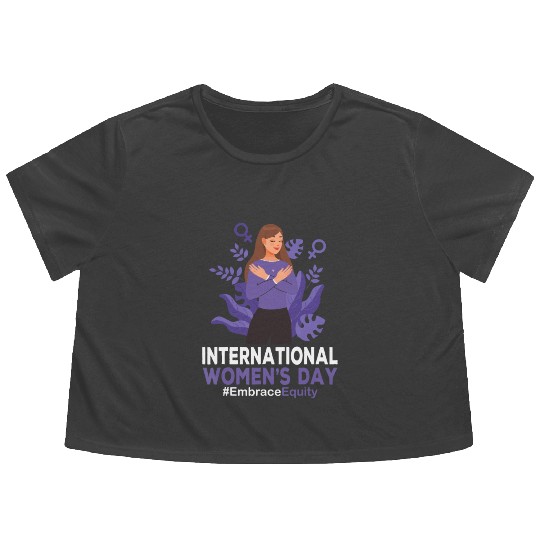 International Women's Day 2023 8 March IWD Embrace Flowy Cropped Tees