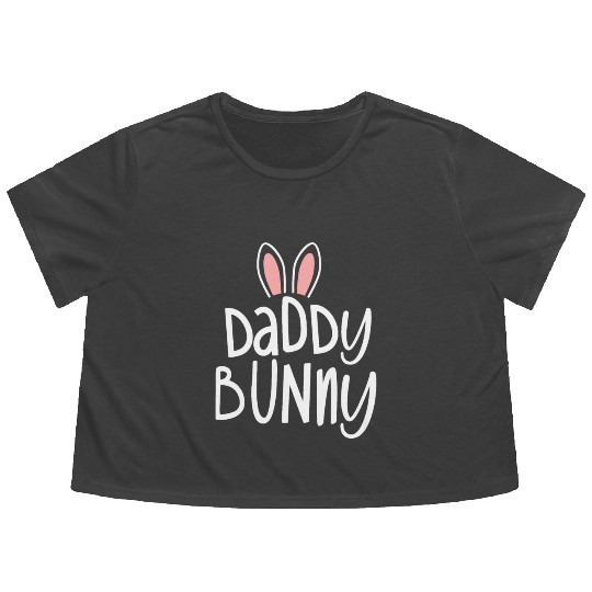 Easter Family Matching Outfits Pastel Easter Daddy Flowy Cropped Tees