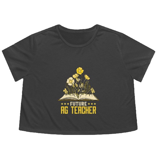 AG Teacher Future Farmer Agriculture Teacher 1 Flowy Cropped Tees