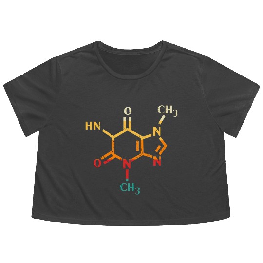 Funny Retro Vintage Science Chemistry Teacher Flowy Cropped Tees