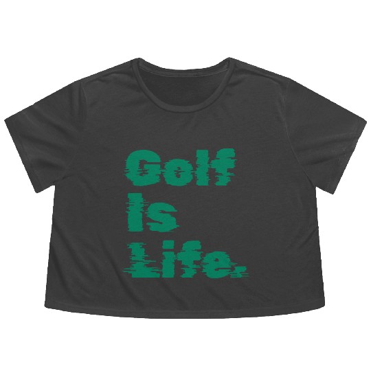I Like Golfing, Golf Player, Golf Is Life Flowy Cropped Tees