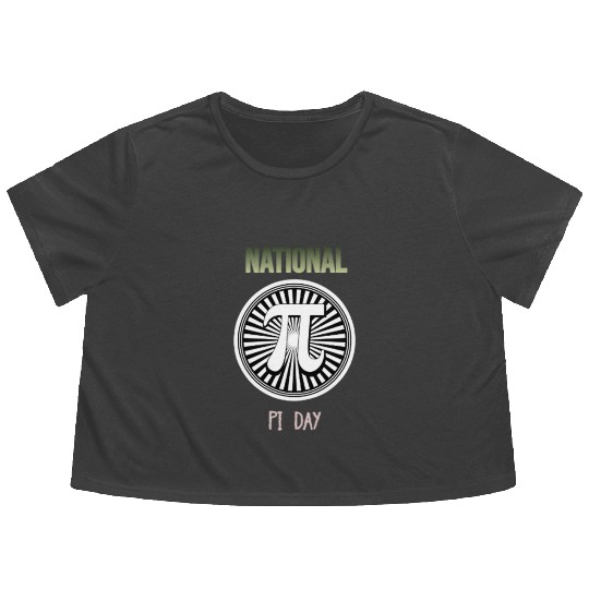 Be Irrational It s Pi Day Pi Day 2023 Pi Day Natio Flowy Cropped Tees