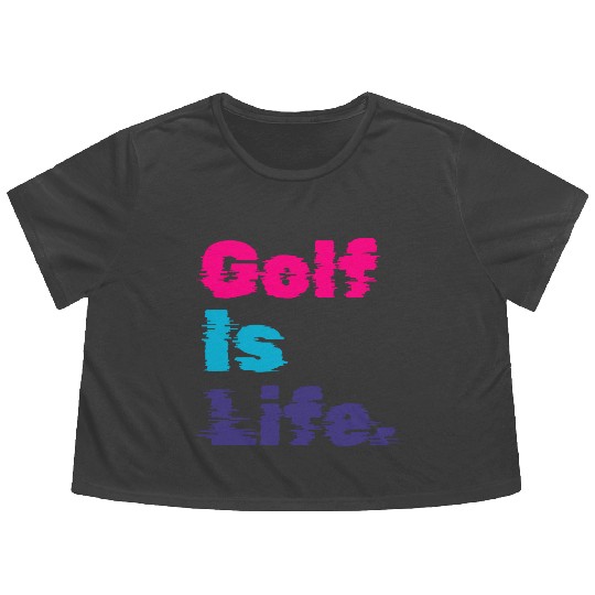 I Like Golfing, Golf Player, Golf Is Life Flowy Cropped Tees