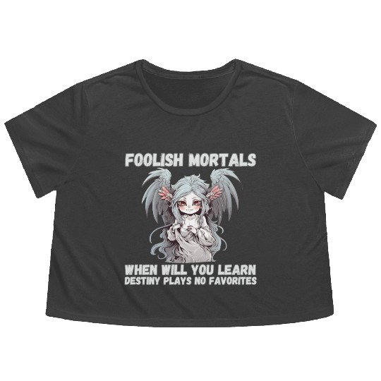 Foolish Mortals, Destiny 03 Flowy Cropped Tees