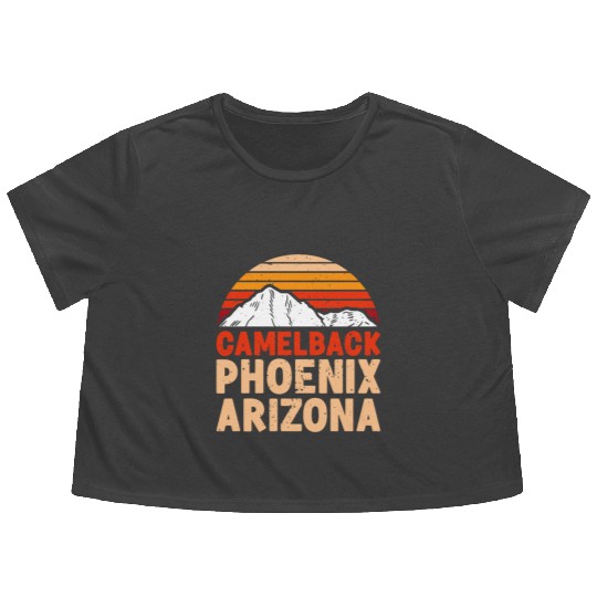 Phoenix Arizonna Mountain fan Summit Climbing Flowy Cropped Tees