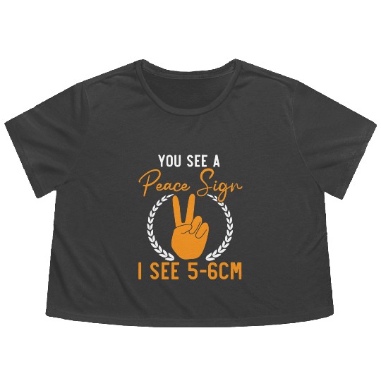 Midwifery Profession Newborn Childbirth Midwife Flowy Cropped Tees