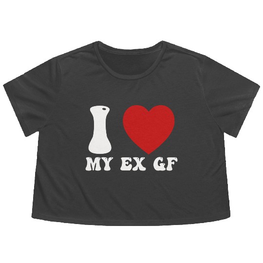 I Love My Ex Girlfriend Flowy Cropped Tees