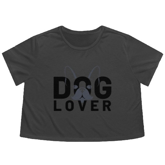 French Bulldog Lover Flowy Cropped Tees