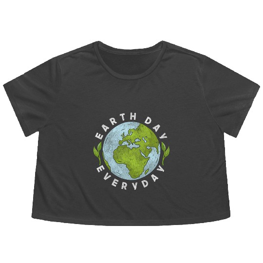 Earth Day Everyday Earth Day Flowy Cropped Tees