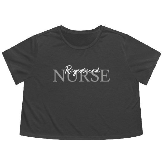 Registered Nurse Rn Emergency Room Nurse Flowy Cropped Tees