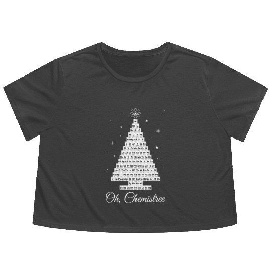 Oh Chemistree Chemistry Periodic Table Elements Tr Flowy Cropped Tees