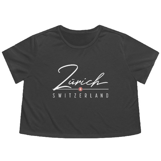 Zurich Switzerland For Flowy Cropped Tees
