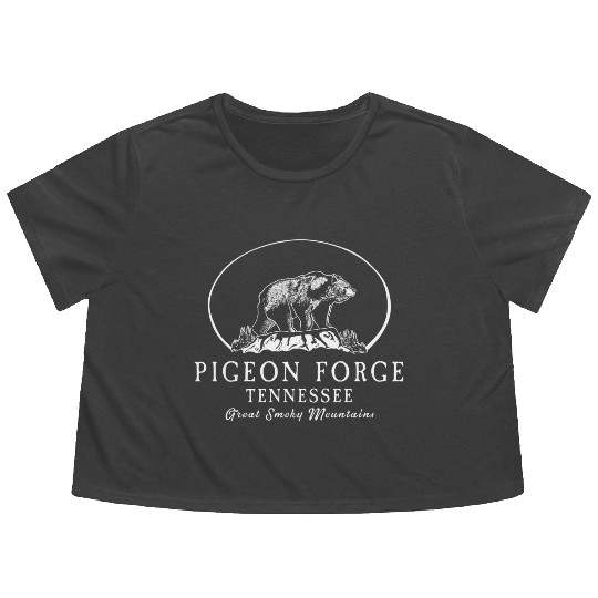 Pigeon Forge Great Smoky Mountains Flowy Cropped Tees
