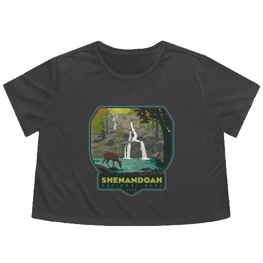 shenandoah national park Flowy Cropped Tees