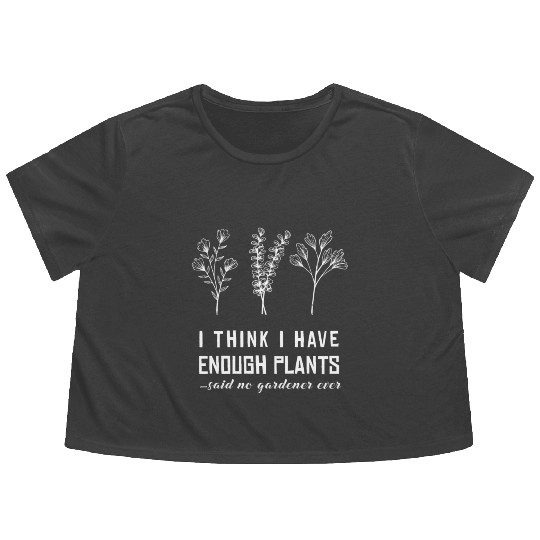 Gardener Gardening Plant Earth Day Flowy Cropped Tees
