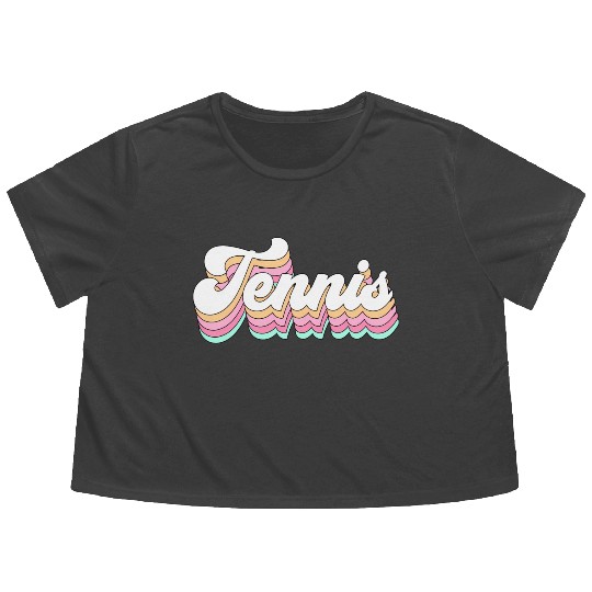Tennis Pastel Aesthetic For N Flowy Cropped Tees