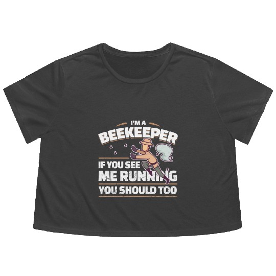 Beekeeper Joke Flowy Cropped Tees