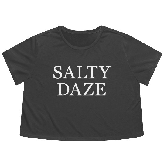 Salty Daze Flowy Cropped Tees