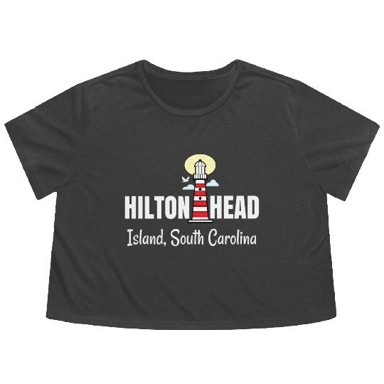 Hilton Head Island South Carolina Flowy Cropped Tees