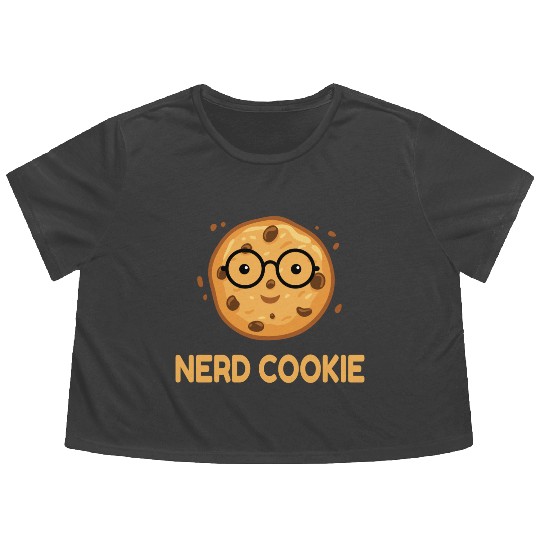 Nerd Cookie Cookies Candy Flowy Cropped Tees
