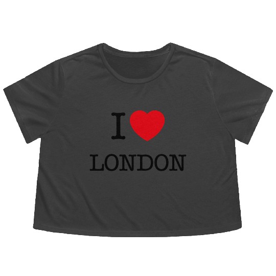 I Love London Londons Flowy Cropped Tees