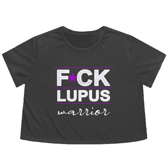Fuck Lupus Warrior Flowy Cropped Tees