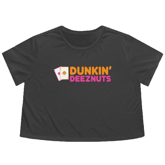 Dunkin Deez-Nuts Pocket Aces Flowy Cropped Tees
