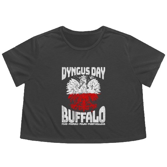 Dyngus Day Buffalo Piwo Pierogi Polka Flowy Cropped Tees