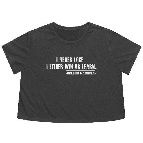 Nelson Mandela'S Motivational Flowy Cropped Tees