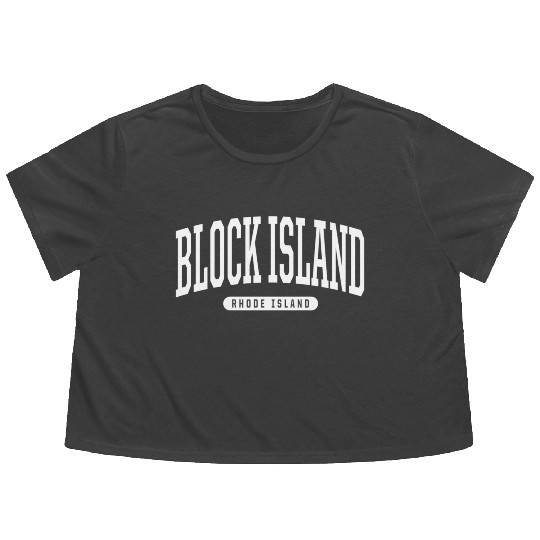 Style Block Island Rhode Island Flowy Cropped Tees