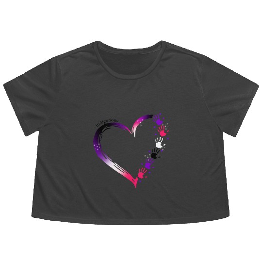 Indigenous Native American Flowy Cropped Tees