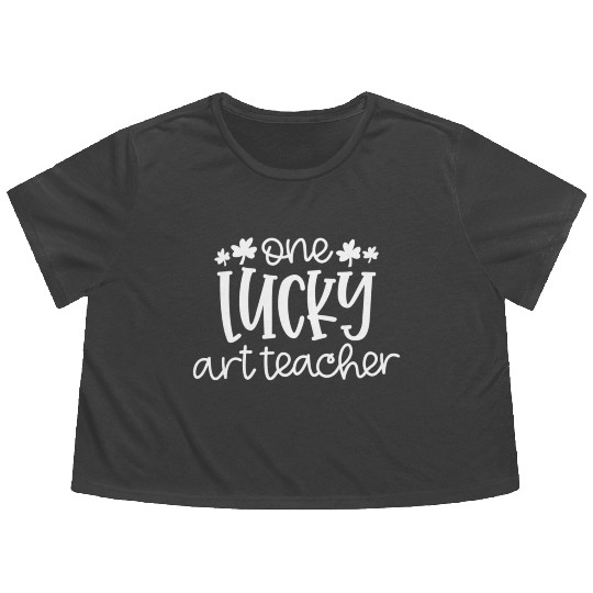 Art Teacher Artist Educator Color Teaching Flowy Cropped Tees