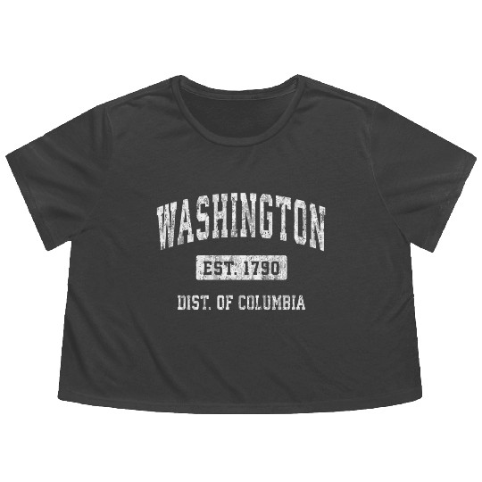 Washington District Of Columbia Dc Sports Flowy Cropped Tees