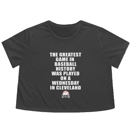 Greatest Game In Baseball Was On A Wednesday In Flowy Cropped Tees