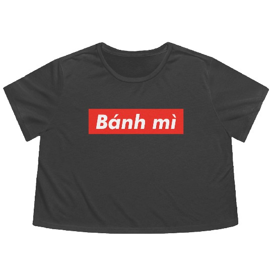 Banh Mi red boxx Vietnam Vietnamese Sandwich Viet Flowy Cropped Tees
