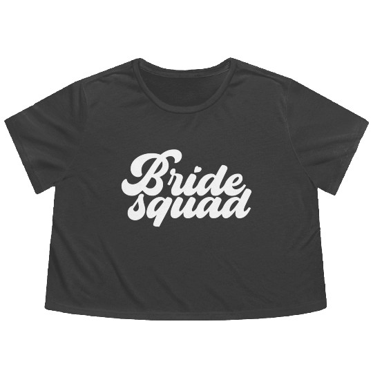 Wedding Shower For Bridesmaid Best Friend Bride Flowy Cropped Tees