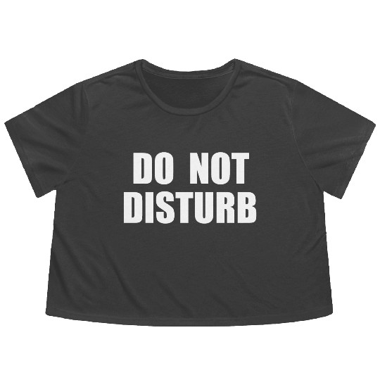 Do Not Disturb - Airplane Airport Train Subway Flowy Cropped Tees