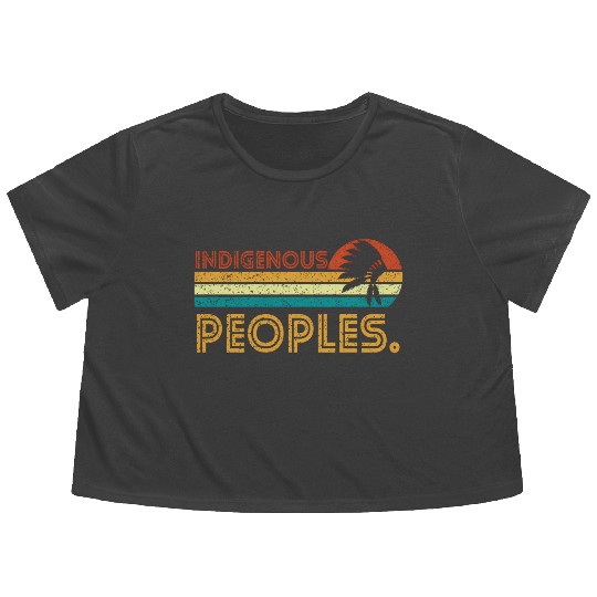 Indigenous Peoples Day Flowy Cropped Tees