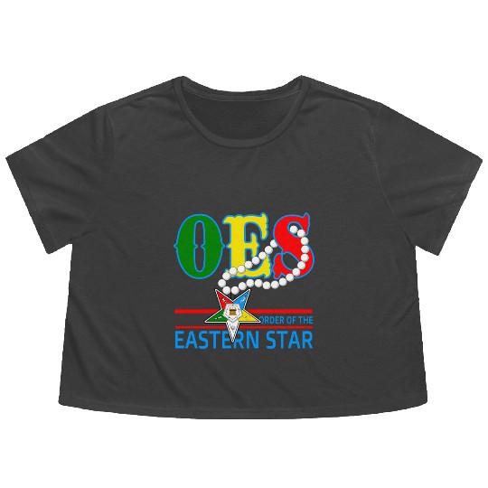 Oes Star Necklace Order Of The Eastern Star Flowy Cropped Tees