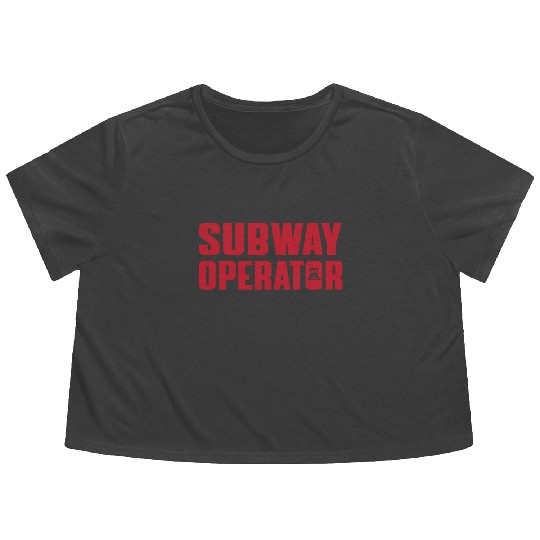 Great Subway Operator Apparel Subway Train Driver Flowy Cropped Tees