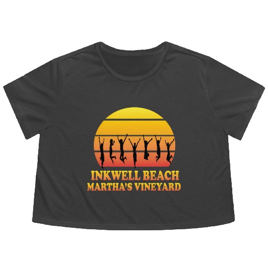 Inkwell Beach Oak Bluffs Martha'S Vineyard Ma Flowy Cropped Tees