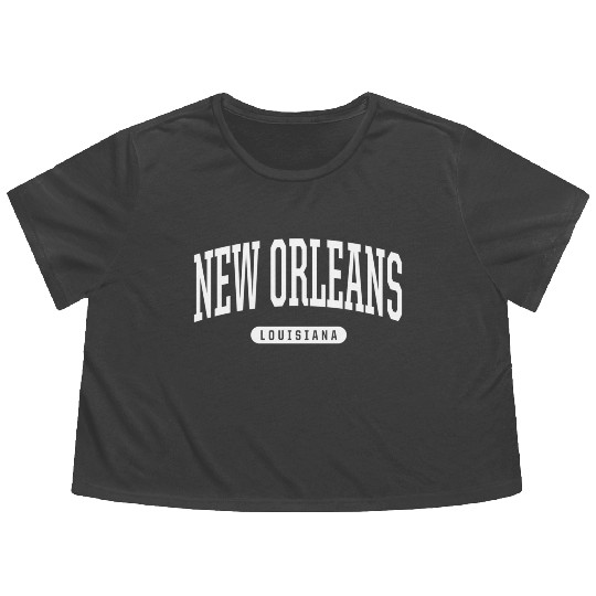 New Orleans Style La Us Flowy Cropped Tees
