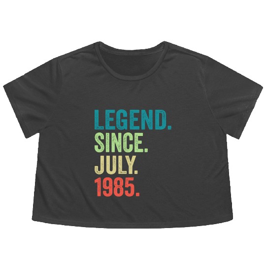 38 Legend Since July 1985 38Th Flowy Cropped Tees