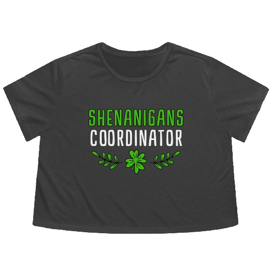 Shenanigans Coordinator Saint Irish Pats St Flowy Cropped Tees