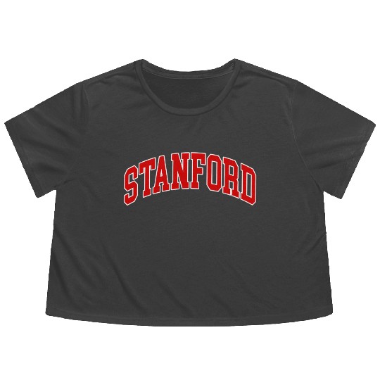 Stanford California - Throwback - Flowy Cropped Tees