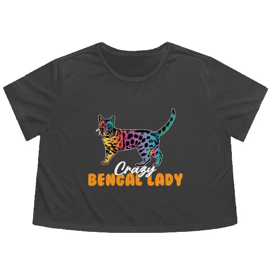 Crazy Bengal Lady Bengal Flowy Cropped Tees
