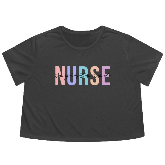 Registered Nurse Rn Emergency Room Nurse Flowy Cropped Tees