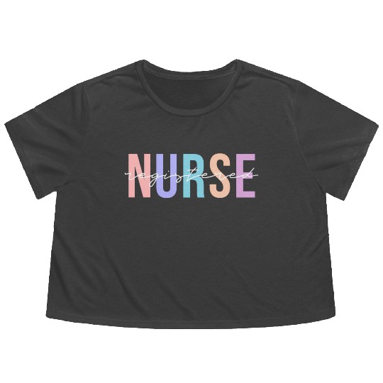 Registered Nurse Rn Emergency Room Nurse Flowy Cropped Tees
