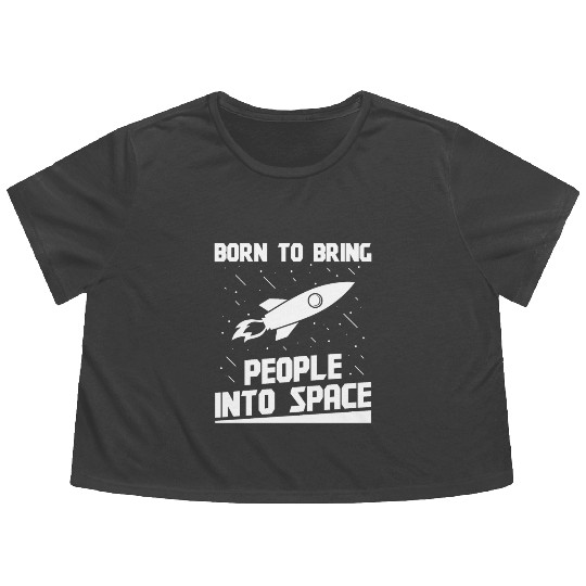 Aerospace engineer born to bring people into space Flowy Cropped Tees